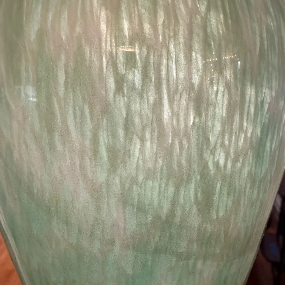Murano Style Swirled Blown Glass Vase MCM Art Glass Handblown MidCentury Decor